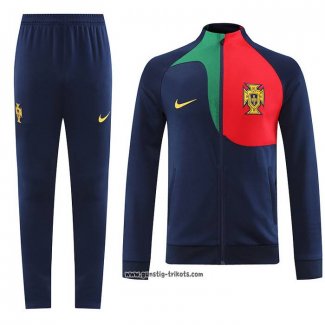 Jacke Trainingsanzug Portugal 2022-2023 Blau