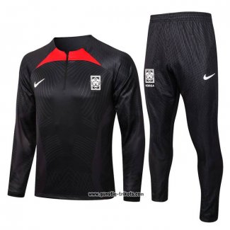 Sweatshirt Trainingsanzug Südkorea 2022-2023 Schwarz