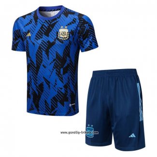 Trainingsanzug Argentinien Kurzarm 2022 Blau - Kurze Hose