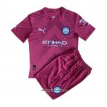 Manchester City Torwarttrikot Kinder 2022-2023 Rot