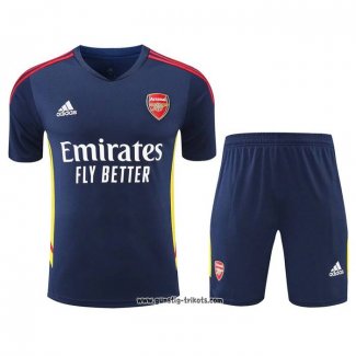 Trainingsanzug Arsenal Kurzarm 2022-2023 Blau - Kurze Hose