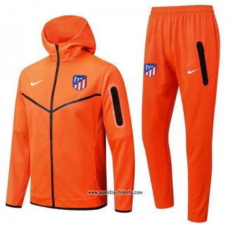 Trainingsanzug mit Kapuze Atletico Madrid 2022-2023 Orange