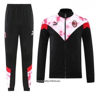 Jacke Trainingsanzug AC Milan 2022-2023 Schwarz