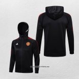 Kapuzenjacke Manchester United 2022-2023 Schwarz