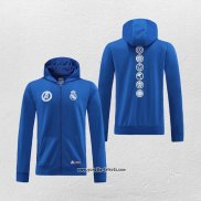 Kapuzenjacke Real Madrid 2022-2023 Blau