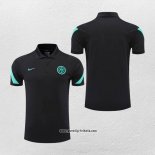 Polo Inter Milan 2022-2023 Schwarz