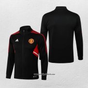 Jacke Manchester United 2022-2023 Schwarz y Rot