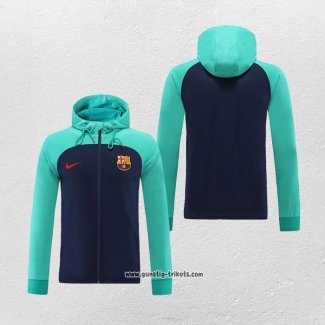 Kapuzenjacke Barcelona 2022-2023 Grun y Blau