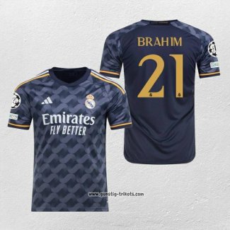 Real Madrid Spieler Brahim Auswartstrikot 2023-2024