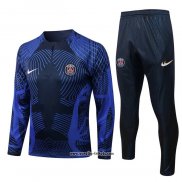 Sweatshirt Trainingsanzug Paris Saint-Germain 2022-2023 Blau